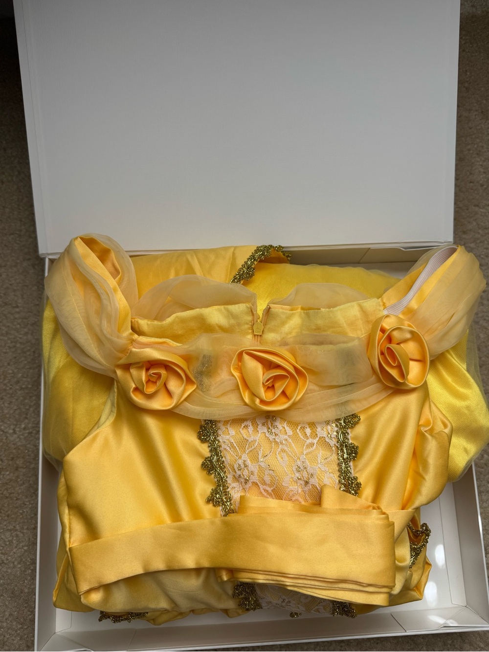 Princess Belle Yellow Dress Kids Size 10–12 150 cm - Picture 16 of 17